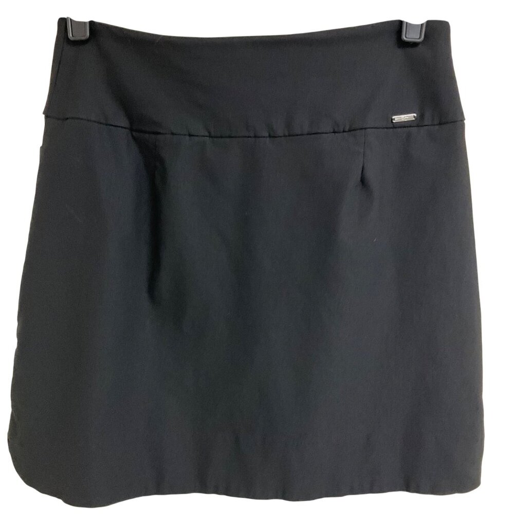 SC&Co Womens Small Black Stretch Mini Pull On Skort Skirt Golf Tennis Active - Picture 2 of 9